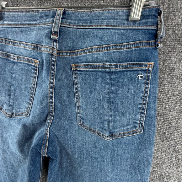 Rag & Bone Cate Mid Rise Ankle Skinny Jeans 27 Blue Denim Stretch ACTL 27X27 - Picture 11 of 16